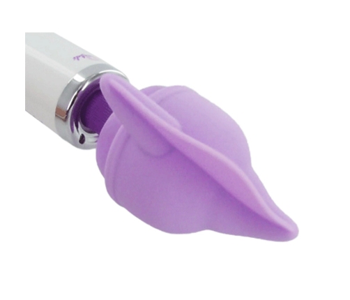 Flutter Tip Silicone Wand Attachment - Purple