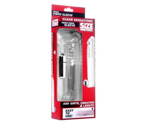 Clear Sensations - Vibrating Penis Sleeve with Bullet