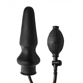 XR Brands Expand XL Inflatable Intimate Plug - Adjustable Size, Black