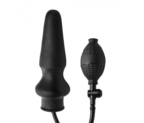 XR Brands Expand XL Inflatable Intimate Plug - Adjustable Size, Black