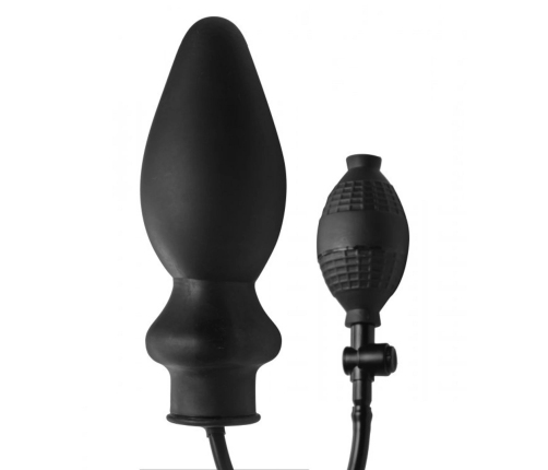 XR Brands Expand XL Inflatable Intimate Plug - Adjustable Size, Black