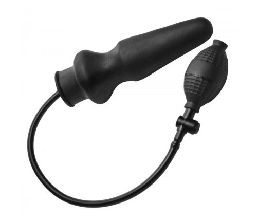 XR Brands Expand XL Inflatable Intimate Plug - Adjustable Size, Black