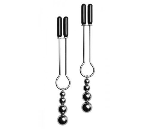 Decorative Nipple Clamp Set with Triple Beads