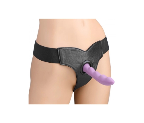 Bella - Adjustable Velvet Padded Strap-On Dildo