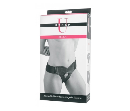 Bella - Adjustable Velvet Padded Strap-On Dildo
