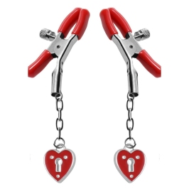 Charmed Heart Padlock - Nipple Clamps