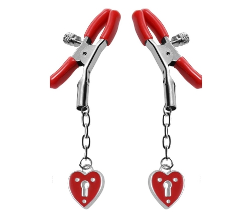 Charmed Heart Padlock - Nipple Clamps