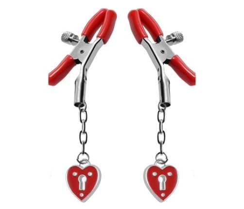 Charmed Heart Padlock - Nipple Clamps