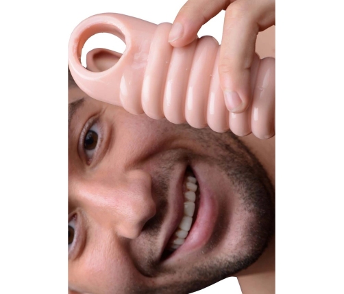 Really Spacious Ribbed Penis Enlargement Sleeve