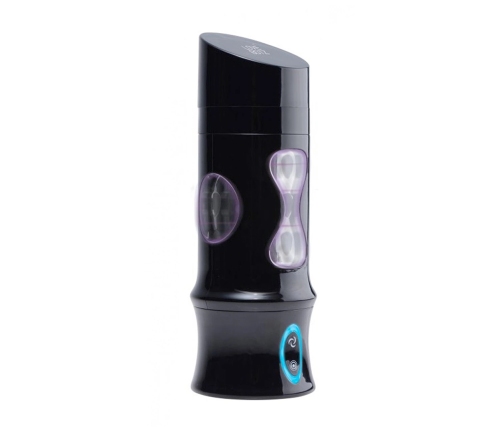XR Brands Beat It Rechargeable Rotating Stimulation Device Black
