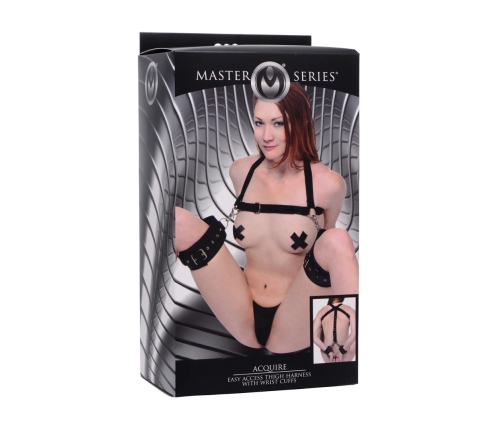 Easy Access Thigh Harness with Wrist Cuffs