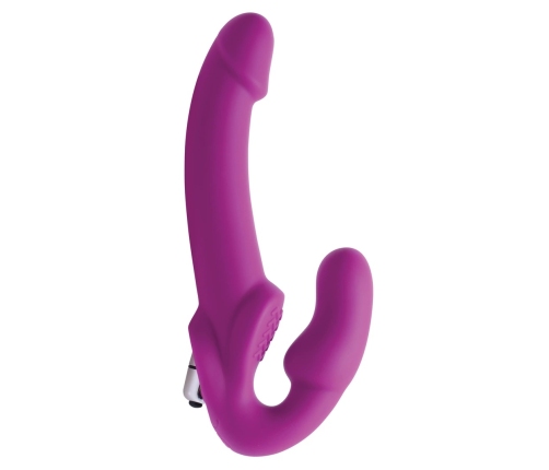 Evoke Vibrating Strapless Silicone Strap On Dildo
