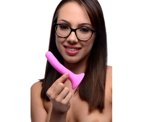 Silicone Strap-On Dildo - S - Pink