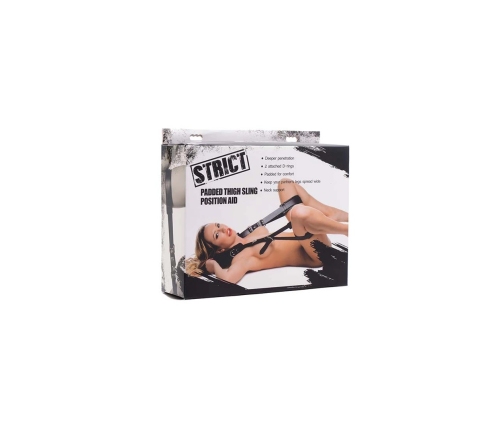 XR Brands Padded Thigh Support Adjustable Positioning System Black