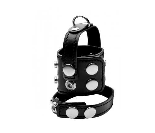 XR Brands Master Series Adjustable Support Ring & Ball Separator Black