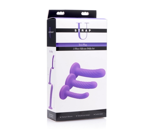 Tri-Play - 3-Piece Silicone Dildo Set