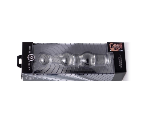 Mammoth - Glass Dildo with 3 Bumps