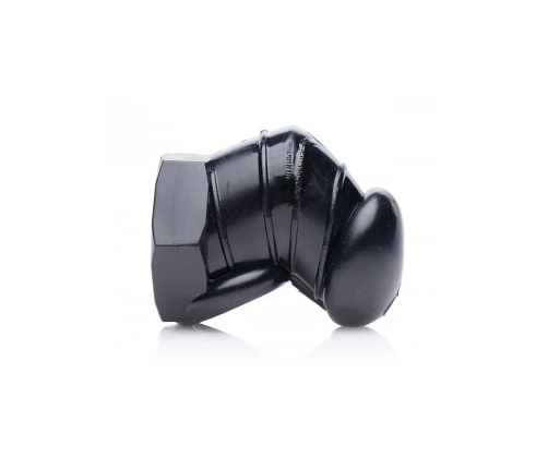Black Restricted Chastity Cage with Studs