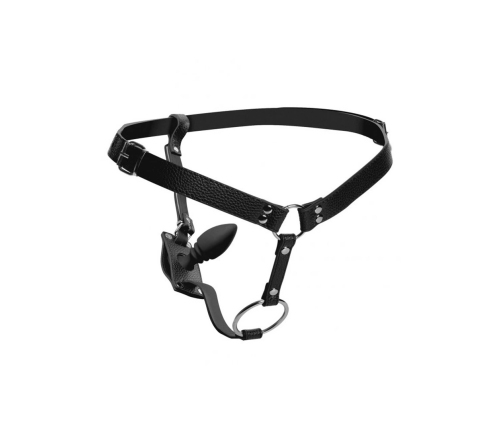 Men's Harness with Silicone Butt Plug