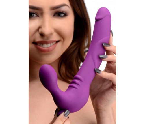 Royal Rider - Vibrating Silicone Strapless Strap-On