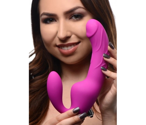 Royal Rider - Vibrating Silicone Strapless Strap-On