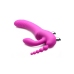 Regal Rider - Triple Vibrating Silicone Strapless Strap-On