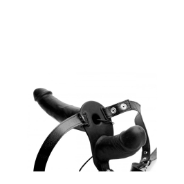 Supreme Pleasure - Vibrating Double Dildo with Harness