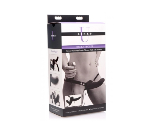 Supreme Pleasure - Vibrating Double Dildo with Harness