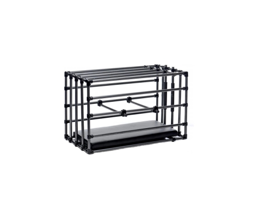 Kennel - Adjustable Puppy Cage with Padded Board
