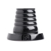 Giant Ribbed Anal Cone - Black