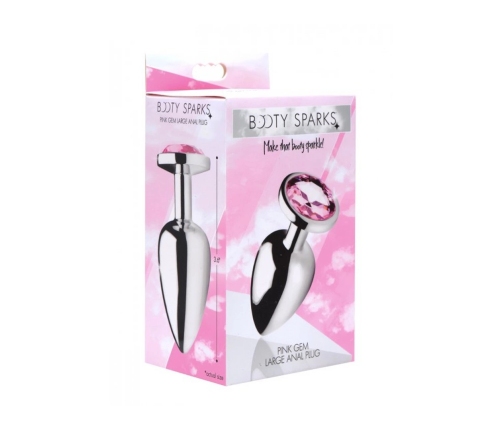 Pink Gem - Butt Plug - Large