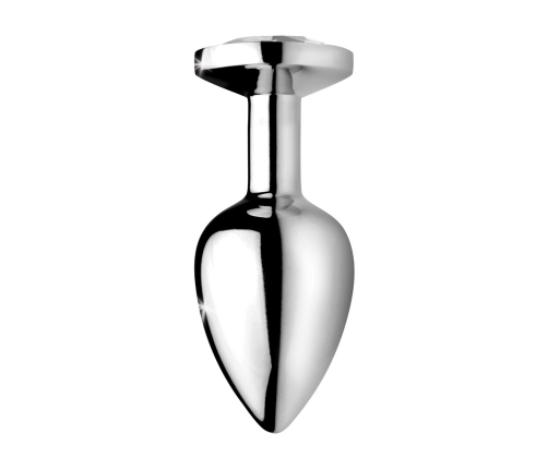Clear Gem Anal Plug Medium - Clear