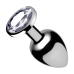 Clear Gem Anal Plug Medium - Clear