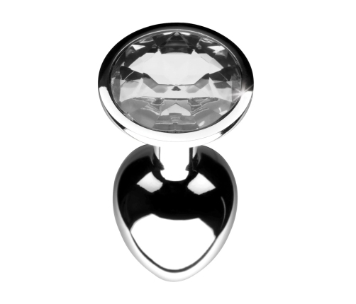 Clear Gem Anal Plug Small - Clear