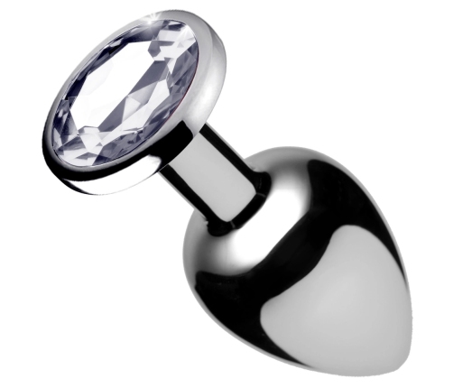 Clear Gem Anal Plug Small - Clear