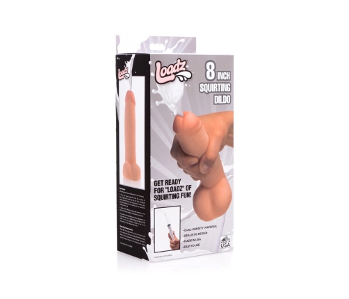 Realistic Dual Density Squirting Dildo - 8 / 20,5 cm