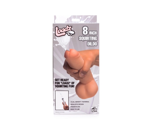 Realistic Dual Density Squirting Dildo - 8 / 20,5 cm