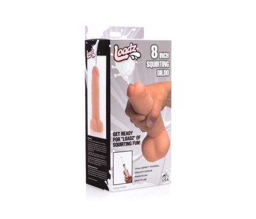 Realistic Dual Density Squirting Dildo - 8 / 20,5 cm