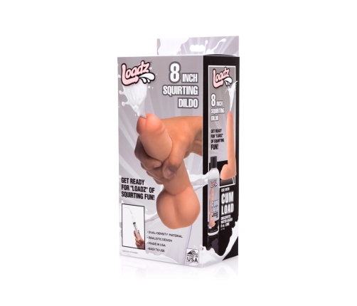 Realistic Dual Density Squirting Dildo - 8 / 20,5 cm