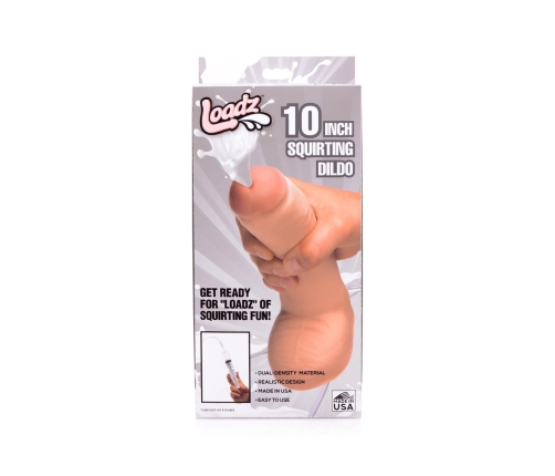 Realistic Dual Density Squirting Dildo - 10 / 25,5 cm