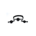 XR Brands Interchangeable Silicone Ball Gag Set Adjustable Strap Black