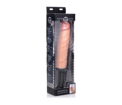 Onslaught - XXL Vibrating Dildo Thruster