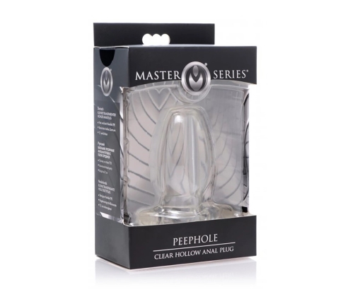 PeepHole - Transparent Hollow Anal Plug - Small