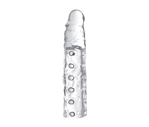 XR Brands Master Series Intimate Extension Sleeve 19 cm Transparent