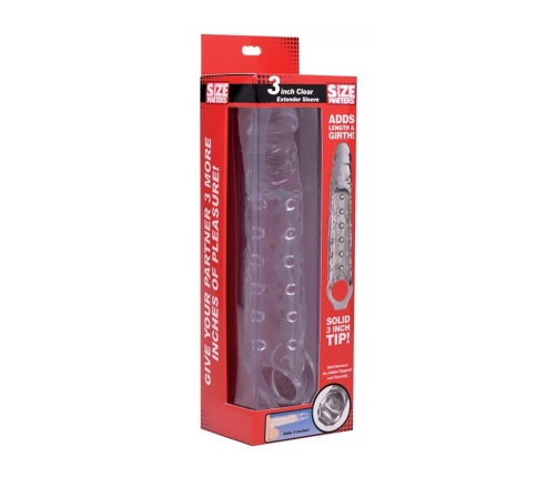 Transparent Penis Sleeve - 3 / 7,5 cm