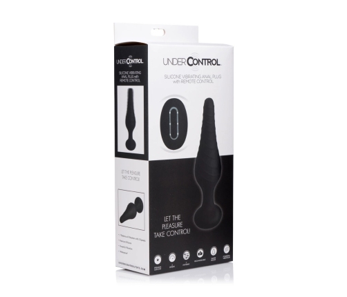 Silicone Vibrating Anal Plug with Remote Control