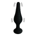 Silicone Vibrating Anal Plug with Remote Control