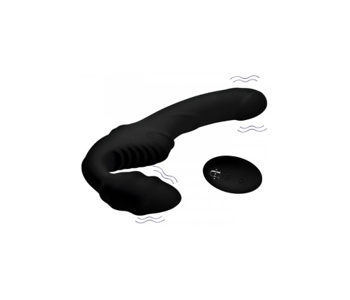 Pro Rider - Vibrating Silicone Strapless Strap-On with Remote Control
