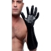 XR Brands Pleasure Fister Black Textured Glove 39cm TPR Universal