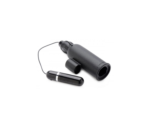 Lightning Stroke - Silicone Stroker with Vibrating Bullet